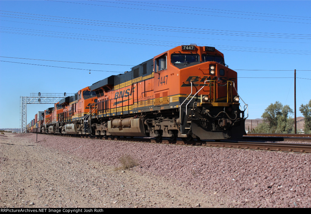 BNSF 7447, BNSF 6757, BNSF 5091 & BNSF 5531